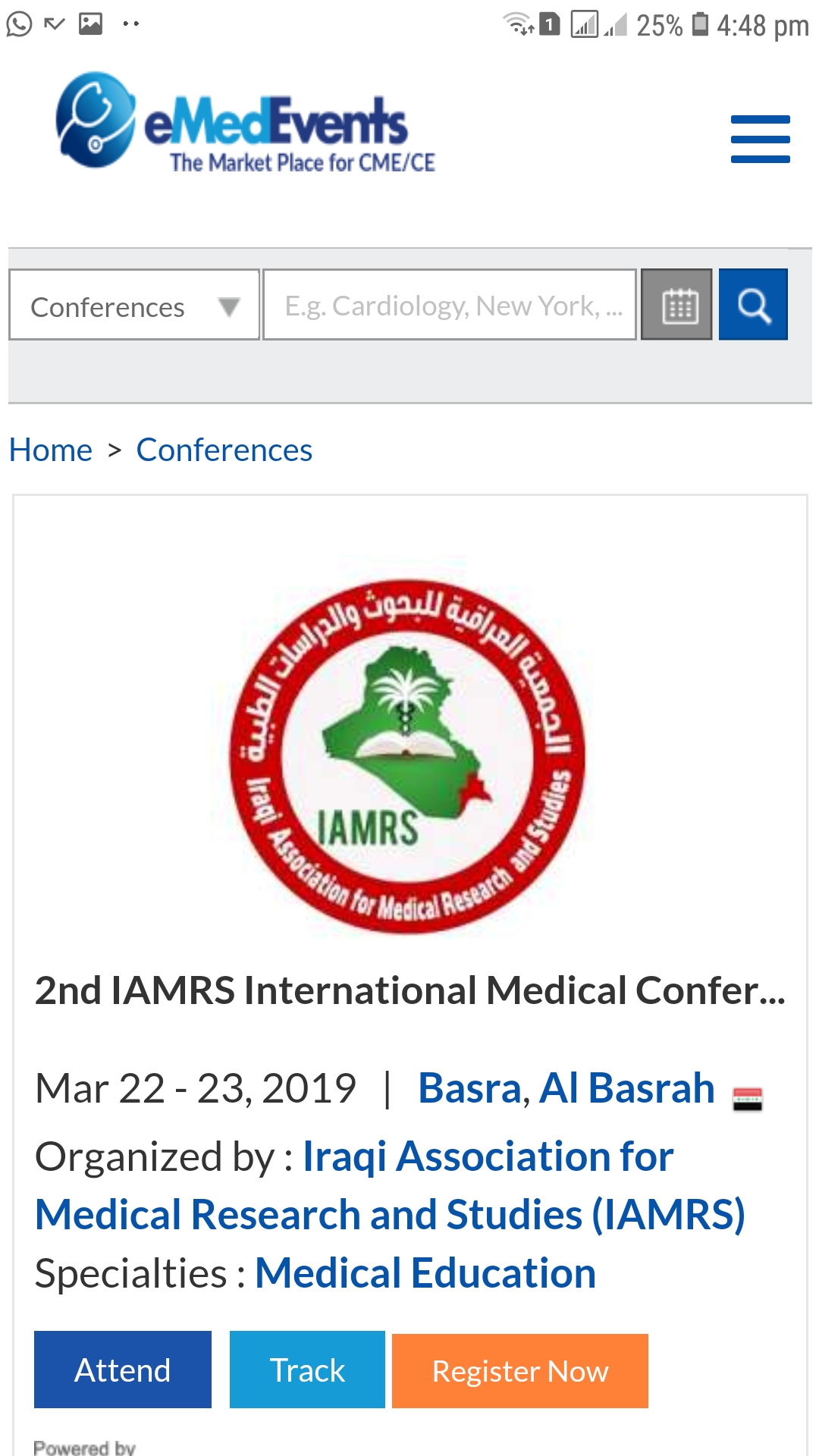 2nd IAMRS Conference on eMedEvent list